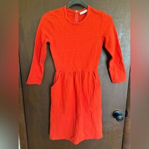 Whistles Vibrant Orange Dress | Size 2/Small